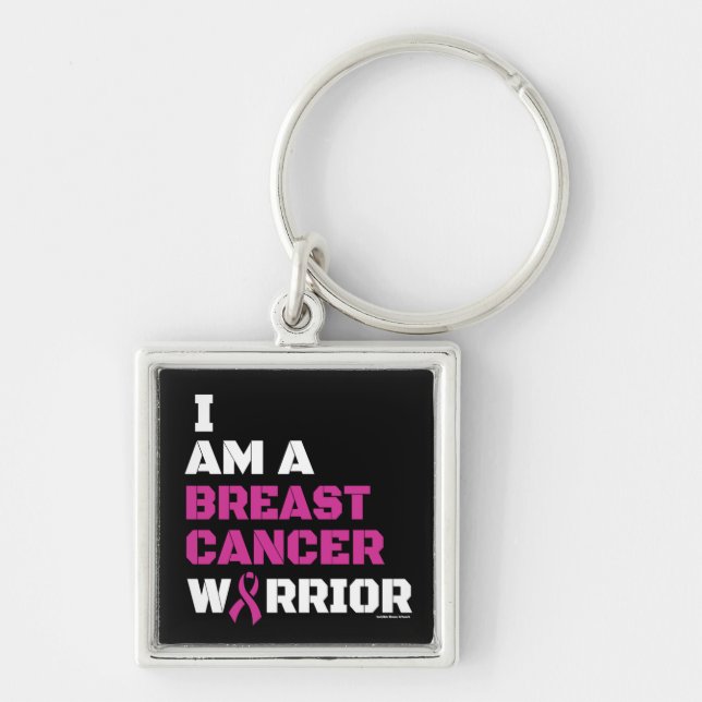 Chaveiro Guerreiro/Bloqueio/Eu sou... Cancer da Mama (Frente)