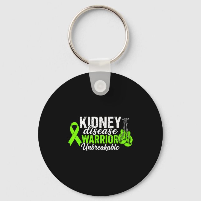 Chaveiro guerreiro da doença renal doença renal inquebrantá (Frente)