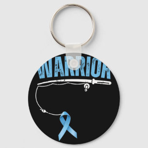 Chaveiro Guerreiro da Pesca Prostate Cancer Pescador Luz Az