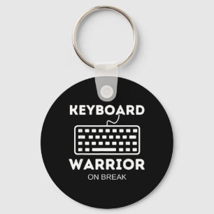 Chaveiro Guerreiro de Teclado de Folga Citações Divertidas 