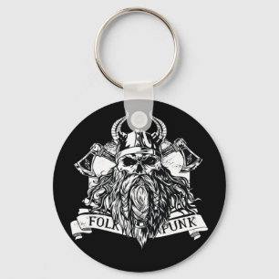 Chaveiro Guerreiro de Viking com Carbordas