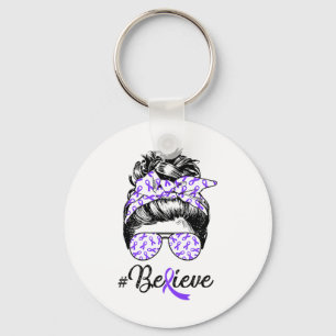 Chaveiro Guerreiro do Coque Desgrenhado da Conscientização