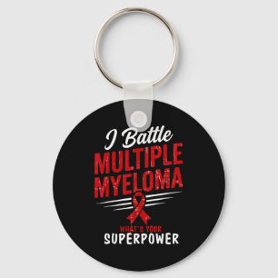 Chaveiro Guerreiro forte de conscientização sobre o câncer 