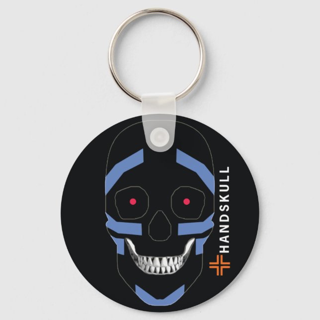 Chaveiro Guerreiro HANDSKULL,Caveira Feliz,Bandeira Guerrei (Frente)