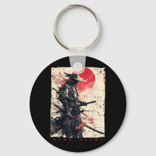 Chaveiro Guerreiro Samurai do Japão Lutador Arte Ukiyo em T