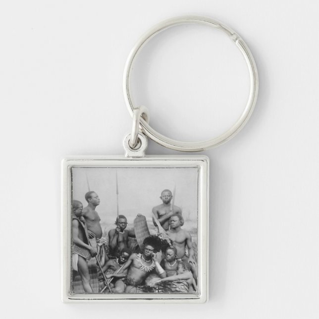 Chaveiro Guerreiros, Congo Belga, 1894 (Frente)