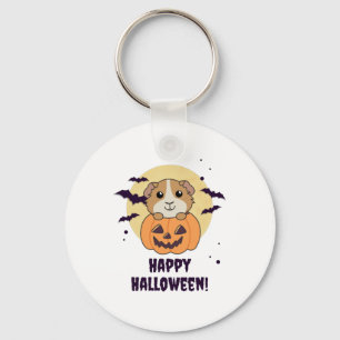 Chaveiro Guiné Pumpkin Doce Animais Feliz Dia das Bruxas