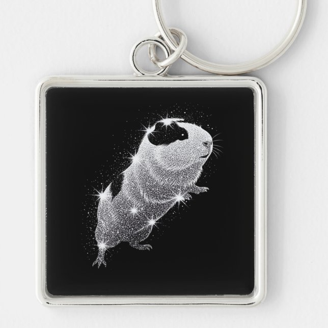 Chaveiro Guinea pig glittering keyring (Frente)