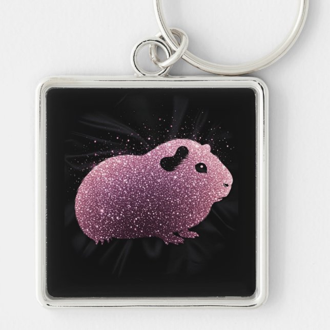 Chaveiro Guinea Pig Keyring Pink Sparkle (Frente)