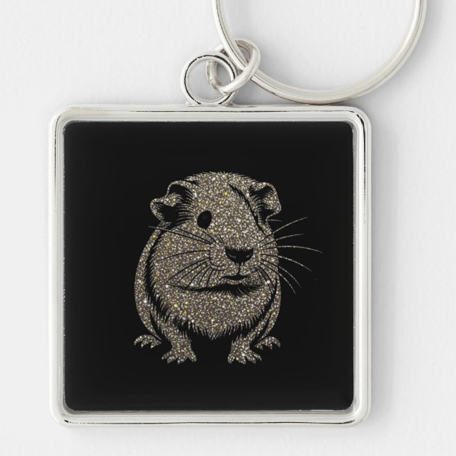 Chaveiro Guinea Pig sparkling Key Ring (Frente)