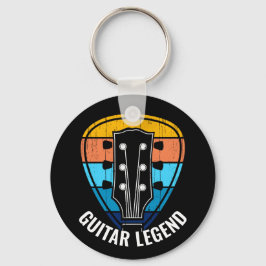 Chaveiro 'Guitar Legend' Guitar in Vintage Sunset Pick