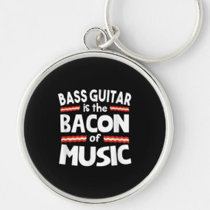 Chaveiro Guitar Lover Bass Guitar É Bacon De Música Engra