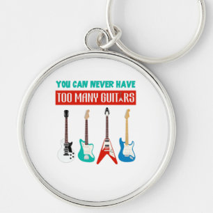 Chaveiro Guitar Lover Você Nunca Pode Ter Muitas Guitarra