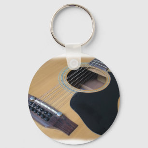 Chaveiro Guitarra acústica de 12 cordas