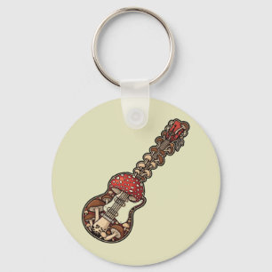 Chaveiro Guitarra de Cogumelo