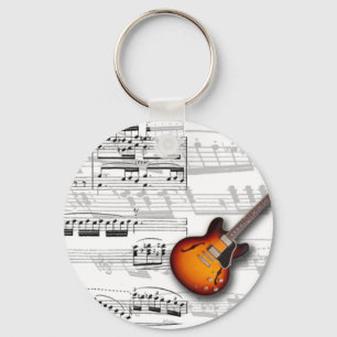 Chaveiro Guitarra e partitura