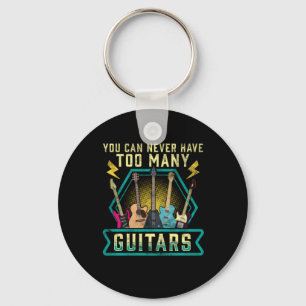 Chaveiro Guitarrista Você Nunca Pode Ter Muitas Guitarras X