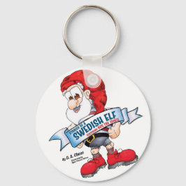 Chaveiro Gus o Tomte com uma bandeira, & Boot HISTÓRIAS de 