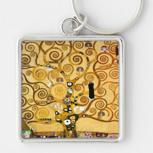 Chaveiro Gustav Klimt Árvore da Vida: Art Nouveau Simbolist