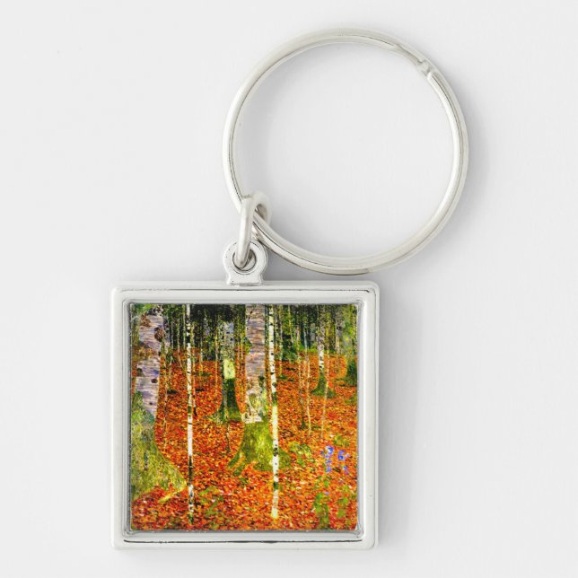 Chaveiro Gustav Klimt Birch Trees (Frente)