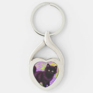 Chaveiro Gustav Klimt Black Kitten