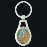 Chaveiro Gustav Klimt Flower Garden Cottage Nature<br><div class="desc">Uma bela pintura de jardim - esta é uma pintura clássica de Gustav Klimt,  chamada Jardim de Algodão,  ou Jardim Bauergarten,  1907,  que é um close up de um jardim floral,  uma pintura floral colorida.</div>