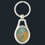 Chaveiro Gustav Klimt Flower Garden Cottage Nature<br><div class="desc">Uma bela pintura de jardim - esta é uma pintura clássica de Gustav Klimt,  chamada Jardim de Algodão,  ou Jardim Bauergarten,  1907,  que é um close up de um jardim floral,  uma pintura floral colorida.</div>