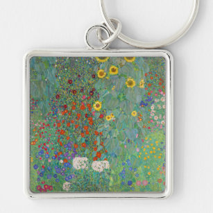 Chaveiro Gustav Klimt - Jardim do País com Girassóis