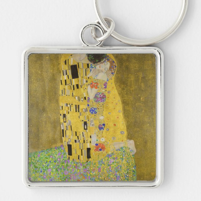Chaveiro Gustav Klimt - O Beijo (Frente)