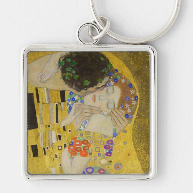 Chaveiro Gustav Klimt - O Beijo (Frente)