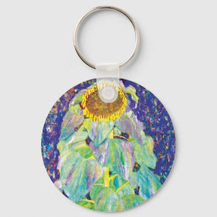 Chaveiro Gustav Klimt - Pintura de Arte Fina do Girassol