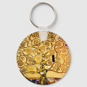 Chaveiro Gustav Klimt Tree of Life: Art Nouveau Symbolista