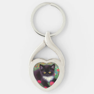 Chaveiro Gustav Klimt Tuxedo Cat