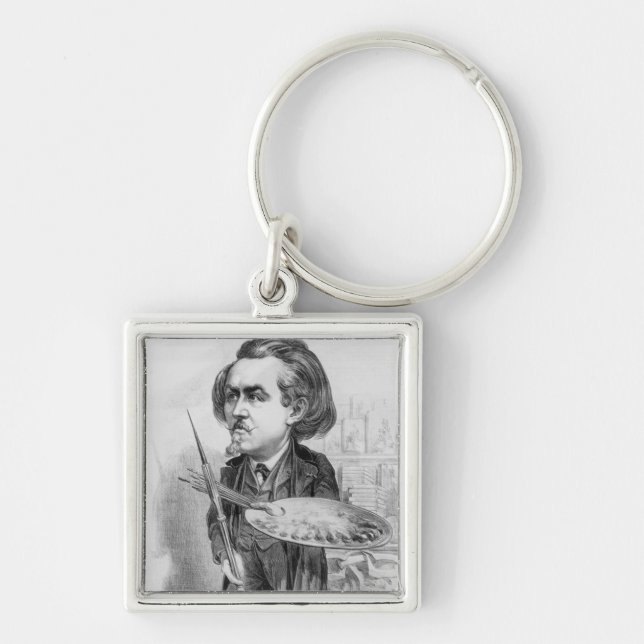 Chaveiro Gustave Dore (1832-83), caricatura 'de Le Boulev (Frente)
