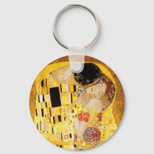Chaveiro Gustavo Klimt o beijo Nouveau
