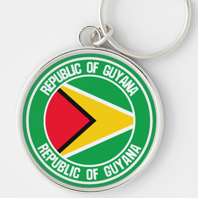 Chaveiro Guyana Round Emblem (Frente)