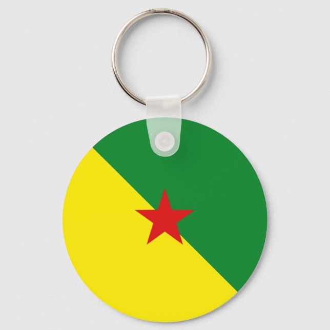 Chaveiro Guyane Fisheye Flag Keychain (Frente)