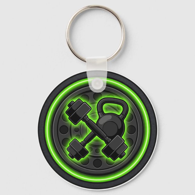 Chaveiro Gym Fitness Dumbbell Strength Keychain (Frente)
