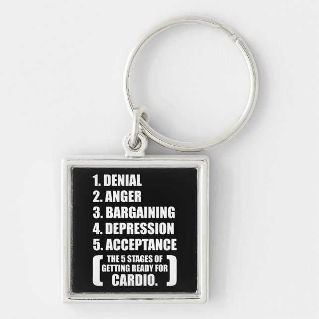 Chaveiro Gym Humor - Cardio (Frente)