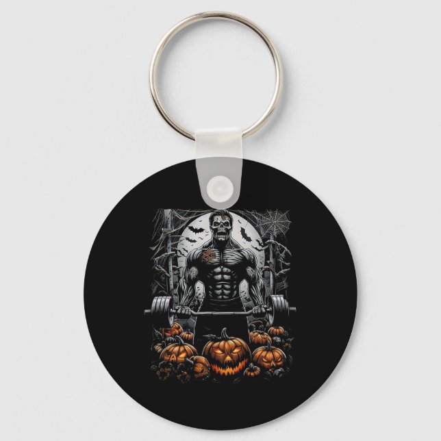 Chaveiro Gym Skeleton - Malhação divertida-halloween Workou (Frente)