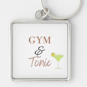 Chaveiro Gym & Tonic Presente Divertido de Fitness para Ama
