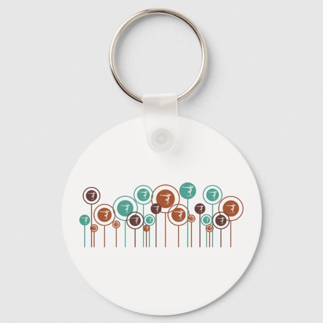 Chaveiro Gymnastics Daisies (Frente)