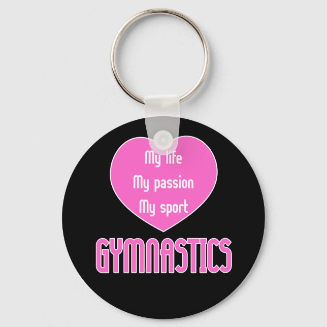 Chaveiro Gymnastics Life Passion Sport (Frente)