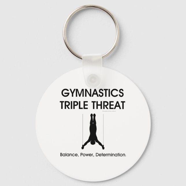 Chaveiro Gymnastics TOP Triple Threat (masculino) (Frente)