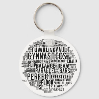 Chaveiro Gymnastics Word Cloud Tumbling