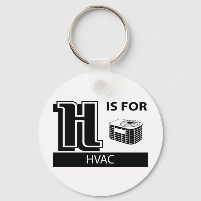 Chaveiro H é para HVAC (Frente)