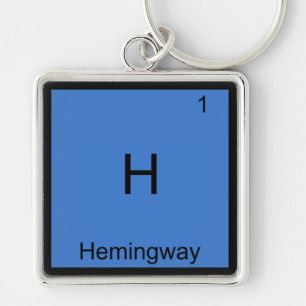 Chaveiro H - Hemingway - Símbolo de Elemento Químico Engr