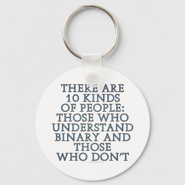 Chaveiro Há 10 tipos de pessoas... (Frente)
