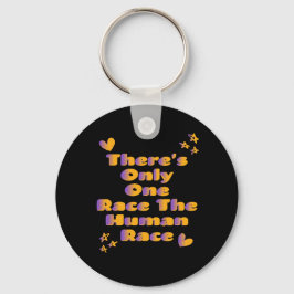 Chaveiro Há apenas uma raça contra o racismo