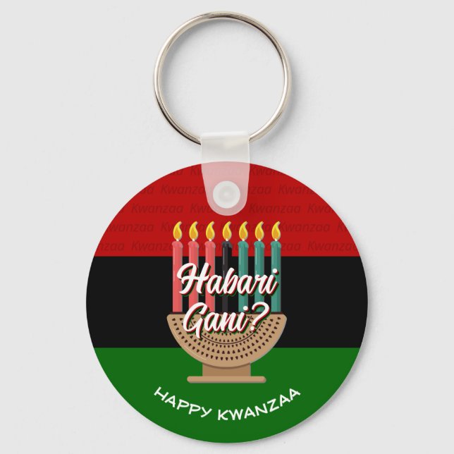 Chaveiro HABARI GANI Kwanzaa (Frente)